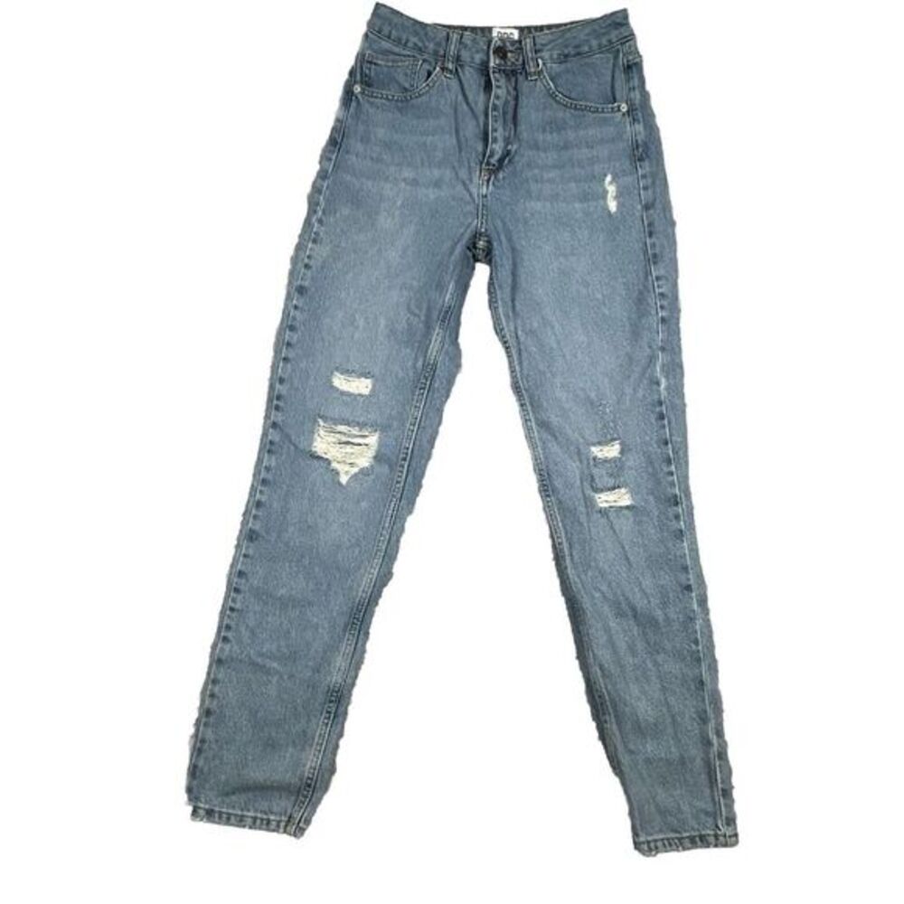 BDG Urban Outfitters Mom Jeans Blue Distressed Wash Size 27 x32